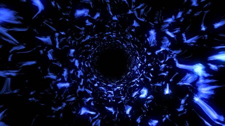 Black hole in space. Space background. 3d renderingの写真素材