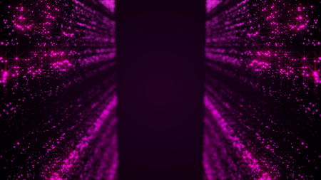 Falling dust loopable background. Violet color. 3d rendering