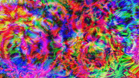 Abstract psychedelic art. 3d rendering background. CG