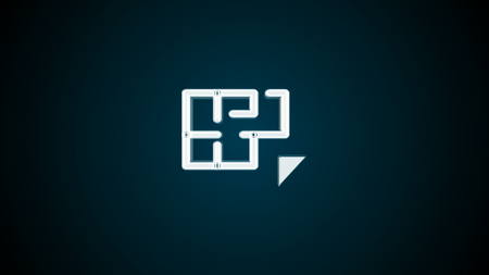 Abstract background with Real estate icon. 3d renderingの写真素材