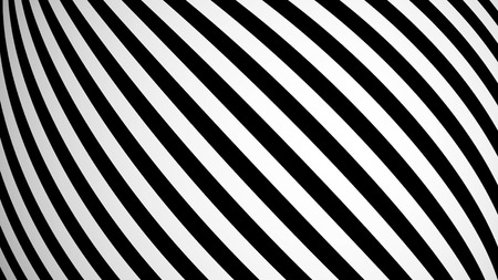 Animated background with white and black lines. 3d renderingの写真素材