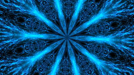 Abstract light kaleidoscope. Digital illustration. 3d renderingの写真素材