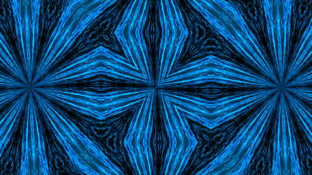 Abstract light kaleidoscope. Digital illustration. 3d renderingの写真素材