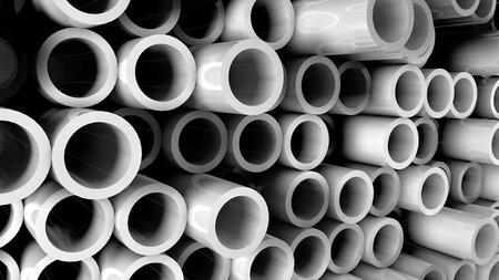 Abstract background with pipes. Digital illustration. 3D renderingの写真素材