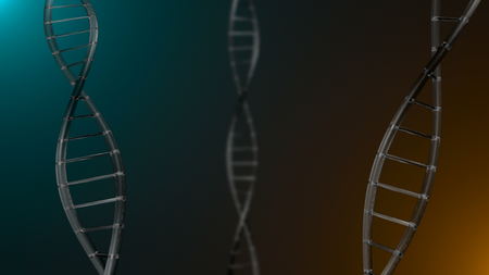 Abstract background with DNA. Digital illustration. 3d renderingの写真素材