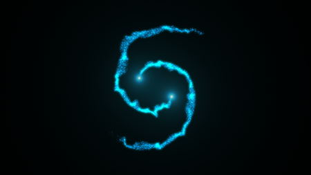 Opening intro Flash light, Lens flare, rotation Particles. 3d renderingの写真素材