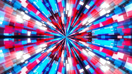 Abstract background with technology kaleidoscope. Seamless loopの写真素材
