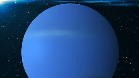 Neptune planet. 3d rendering digital backdrop. Space background