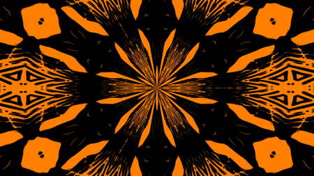 Abstract composition of uneven lines. 3d render background