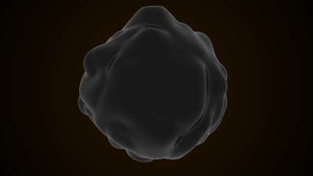 Abstract background with organic form, virus, digital 3d rendering, concept design for science,...