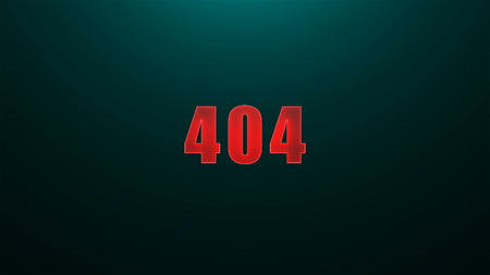 Letters of 404 text on background with top light, 3d render background, computer generating for game