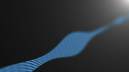 Dynamic audio waveform, equalizer, 3d rendering computer generated backgroundの写真素材