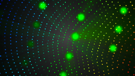 VJ space light particles in black space - modern abstraction for nightlife style, computer generated background, 3D renderingの写真素材