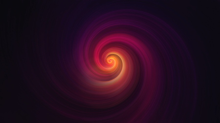 Abstract spiral radial shape in dark space, computer generated background, 3D rendering background