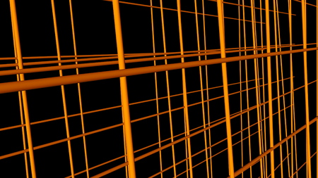 Abstract business computer technology background with grid, 3d rendering backdrop, computer generatedの写真素材