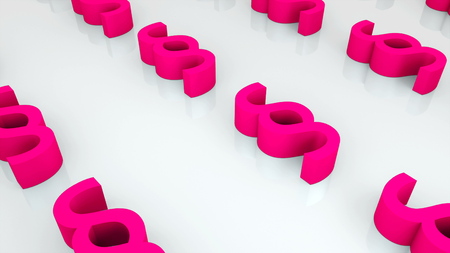 Many paragraph symbols are on surface, background for imprint or terms and conditions, 3d rendering backdropの写真素材