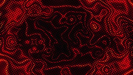 Abstract background with energy effect, halftone form, 3d rendering computer generating backdrop