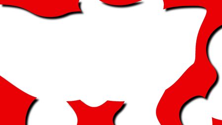 Abstract creative like liquid shape in cartoon style, 3d rendering computer generated backdrop for creativeの写真素材