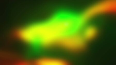 3D rendering, computer generated abstract black background with colored nebula in the form of a...