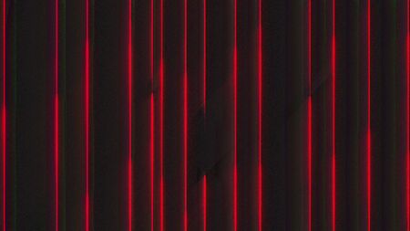 Computer generated chromatic aberration bands. Pixel multi-colored neon noise. 3d rendering abstract backgroundの写真素材