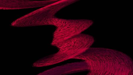 Dispersion abstract 3d element, computer generated. 3d rendering spiral composition, futuristic backgroundの写真素材