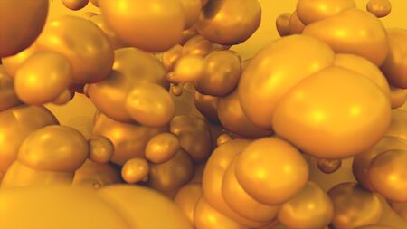Beautiful golden background, computer generated. 3d rendering abstract texture.の写真素材