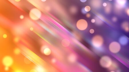 Abstract multicolored highlights background with light effect, bokeh and stripes particles, 3d...