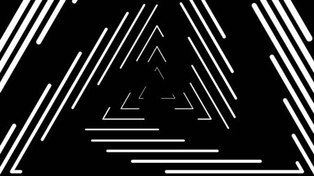 Abstract geometric white strokes, spiral rotating lines, computer generated background, 3D rendering backgroundの写真素材