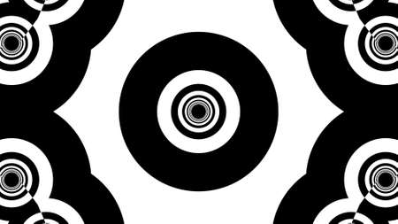 Black and white stripes. Computer generated abstract background, 3D rendering backdrop