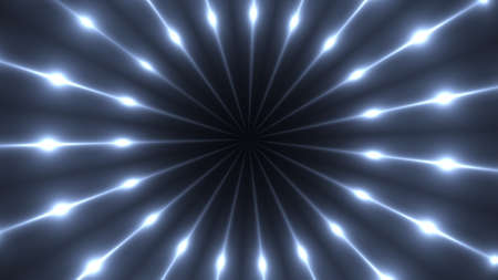 3d render of fractal rays with glowing point lights. Computer generated abstract background....