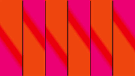 Multicolored shapes rectangles with linear gradient, computer generated. 3d render of abstract background.の写真素材
