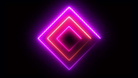 Glowing lines 3D render of energy in electric musical movement. Expanding waveform of dynamic flow with sound frequency movement. Futuristic pulsesound ripple.の写真素材