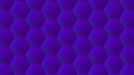 Geometric honeycomb with 3d render structure. Decorative hexagon in futuristic lines with simple ornaments. Polygonal mosaic with modern minimalist interior traceryの写真素材