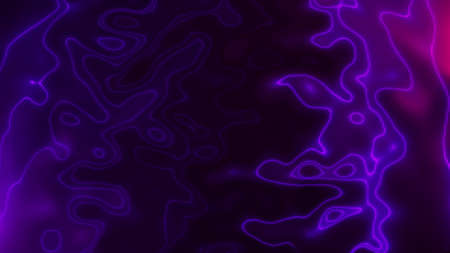 Vivid curves stripes 3d render with geometric blur. Wavy random curvature with gradient and creative...