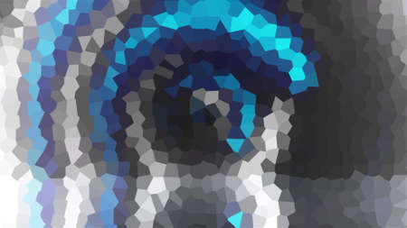 Polygonal textures in 3d render of antique wavy tracery. Ancient interior painting in creative roman...