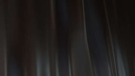 Abstract black shape with impulse circular waves, computer generated. 3d rendering of fractal backgroundの写真素材