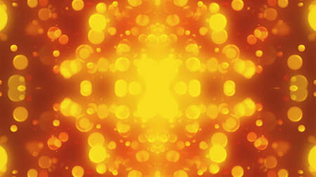 Round dust with colorful 3d render flickering moves and hovers in fabulous space. Festive luxury...