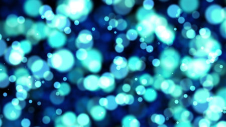 Abstract bokeh particles. Computer generated 3d renderの写真素材