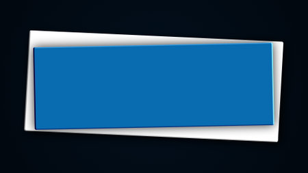 Square banner. Computer generated 3d render