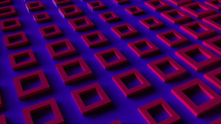 3d squares. Computer generated 3d renderの写真素材