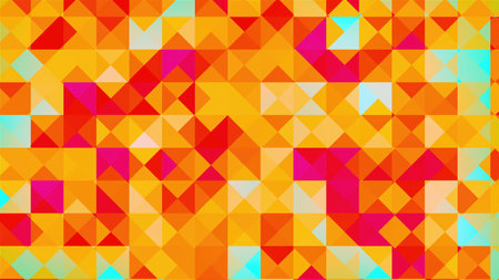 Abstract triangles. Computer generated 3d render
