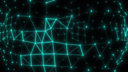 Connection dots sphere. Computer generated 3d renderの写真素材