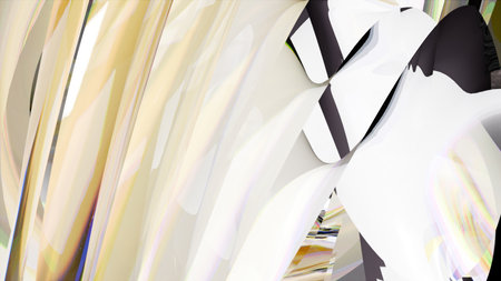 Radial glass element. Computer generated 3d renderの写真素材