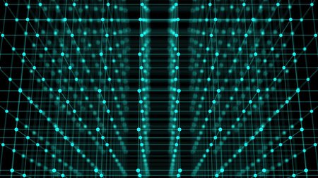 Information storage cells. Computer generated 3d render