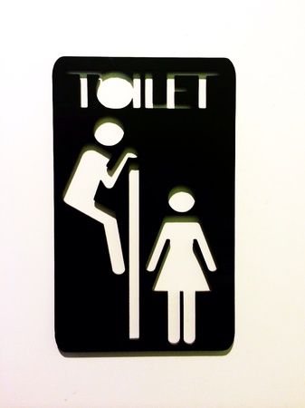 Symbol toilet man womanの素材