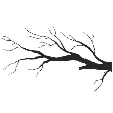 tree branch design halloween design vector drawingのイラスト素材