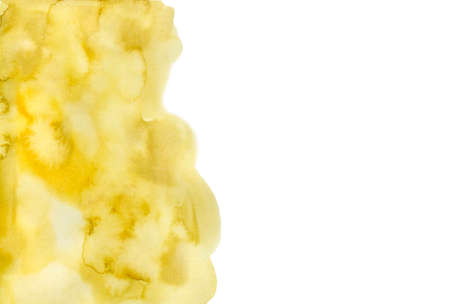 yellow sunny background abstract, texture watercolor, stained hand drawing, illustrationの写真素材