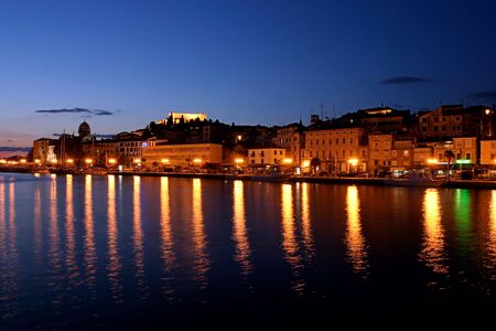 Sibinik croatia at dawnの写真素材