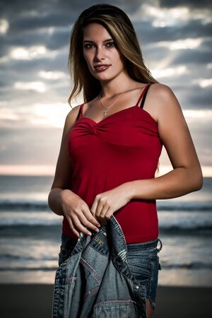 New fashion with a denim styleの写真素材