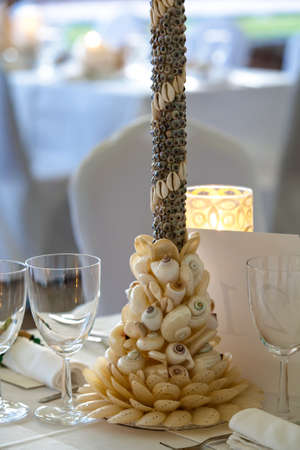 Shell Spiral at a wedding or special event.の写真素材